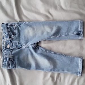 Infant baby girl jeans, size 12m